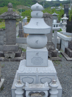 墓石1 小叩仕上げ五輪塔