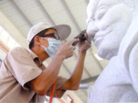 大きな彫刻加工